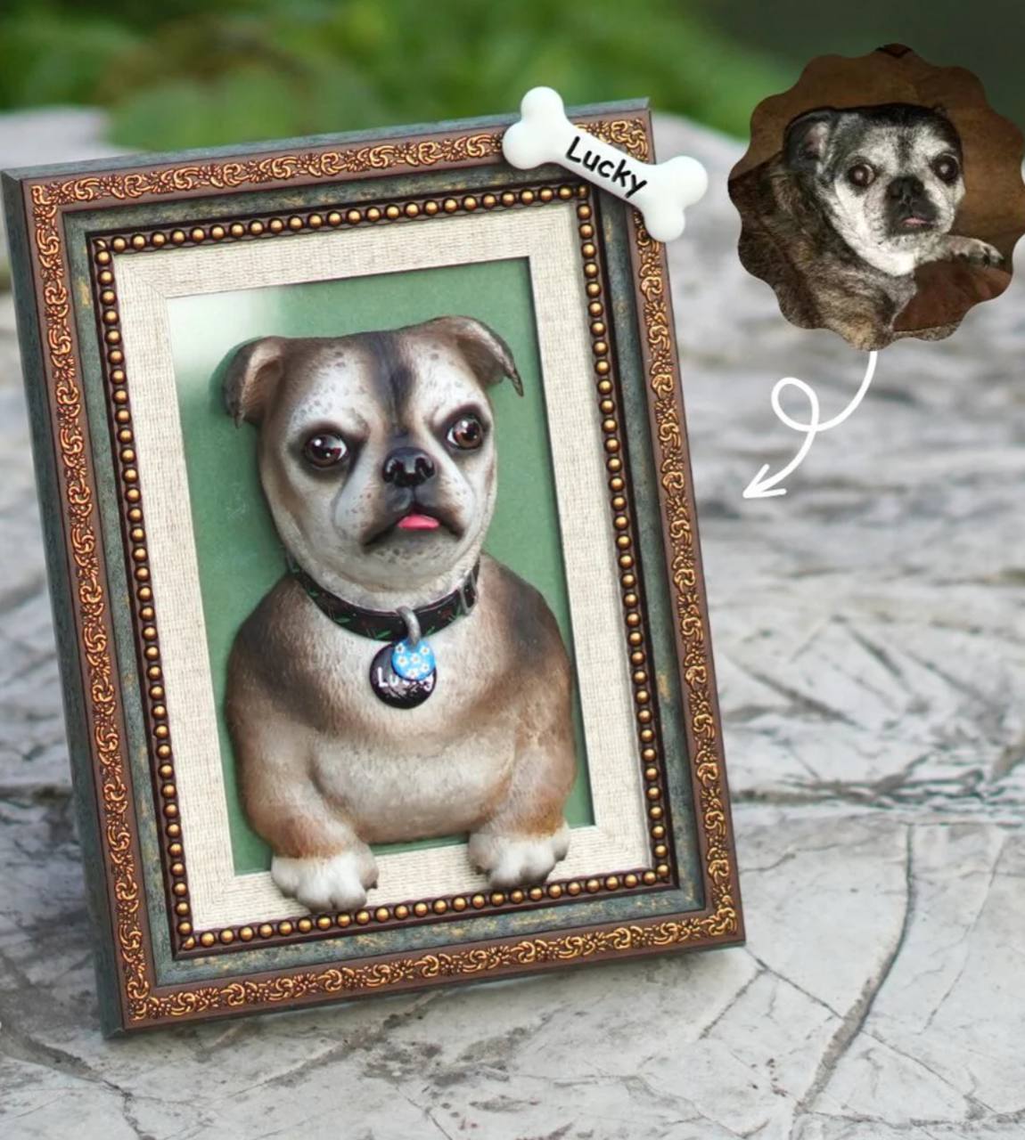 Retrato personalizado de tu mascota 3D