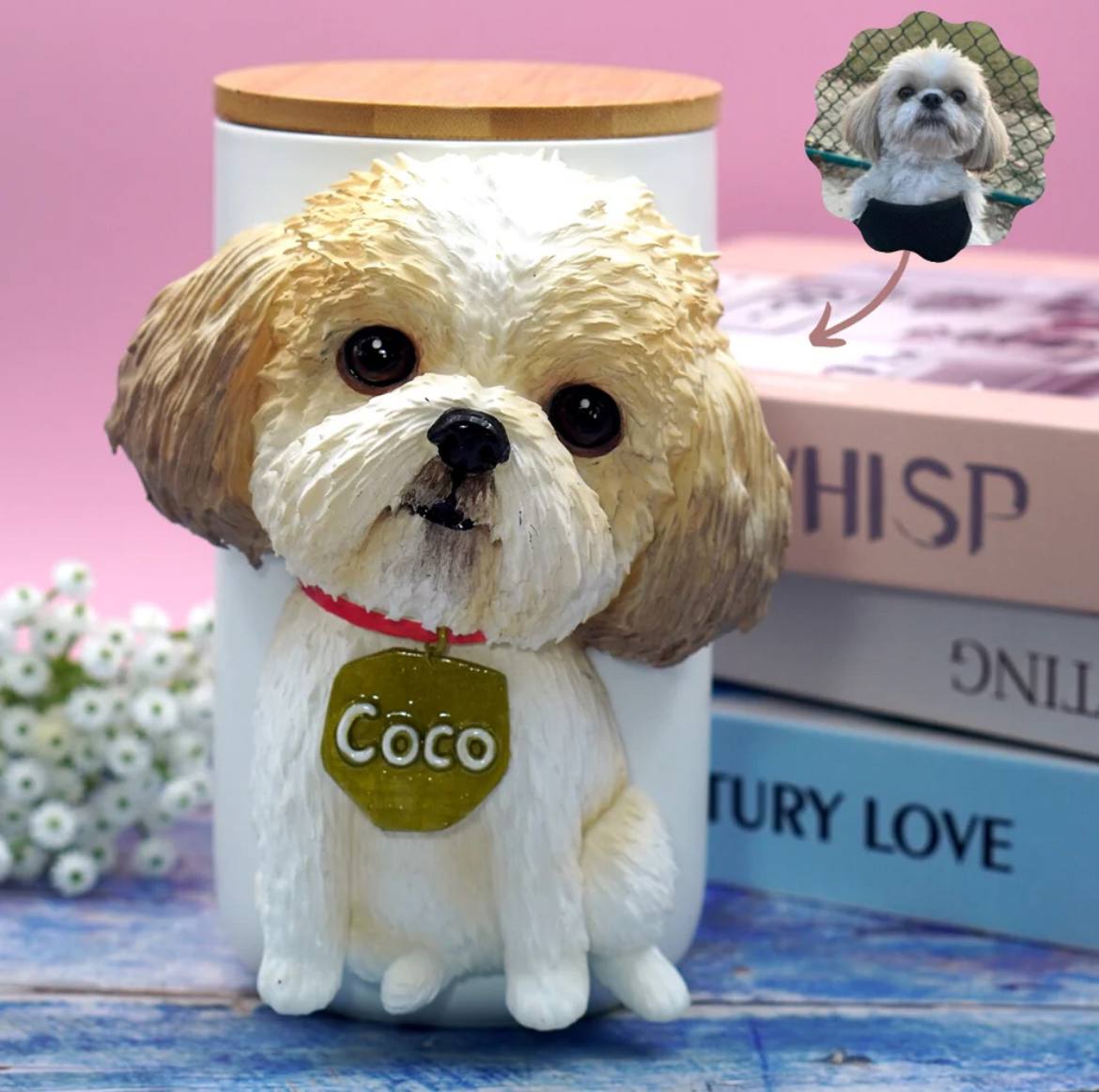 Urna de cerámica personalizada para mascotas
