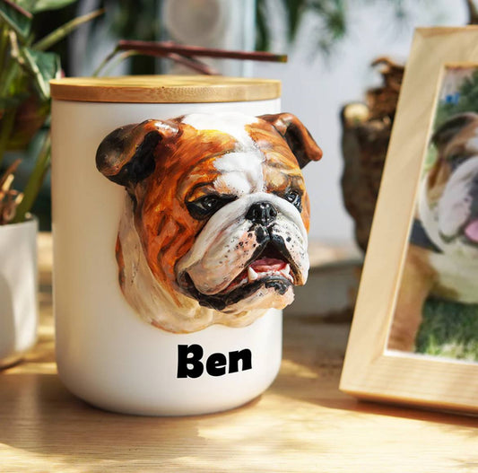 Urna de cerámica personalizada para mascotas